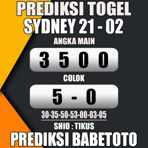 Prediksi SYDNEY 21 Februari 2024