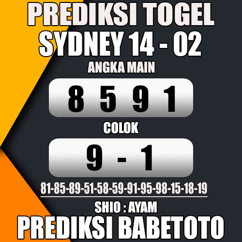 Prediksi SYDNEY 14 Februari 2024