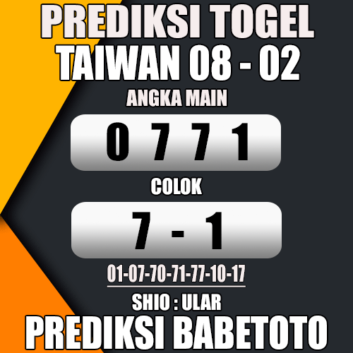 Prediksi TAIWAN 08 Februari 2024