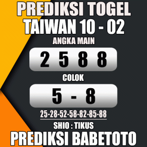 Prediksi TAIWAN 10 Februari 2024