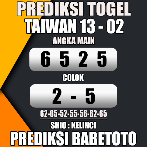 Prediksi TAIWAN 13 Februari 2024