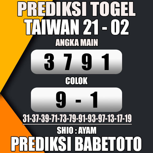 Prediksi TAIWAN 21 Februari 2024