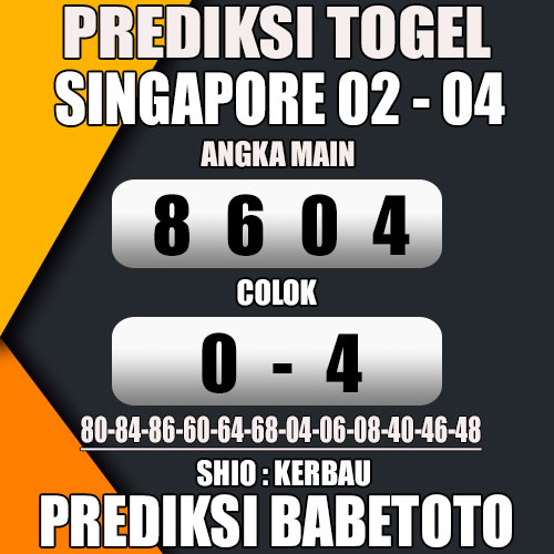 Prediksi SINGAPORE 02 April 2024