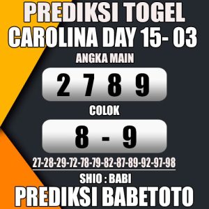 Prediksi CAROLINA DAY 15 Maret 2024