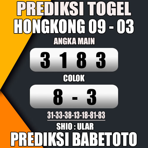 Prediksi HONGKONG 09 Maret 2024