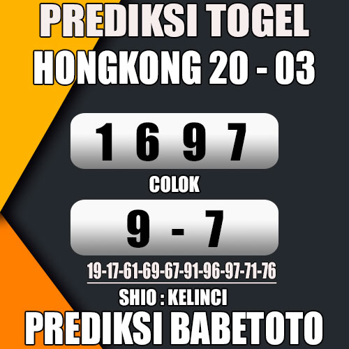 Prediksi HONGKONG 20 Maret 2024