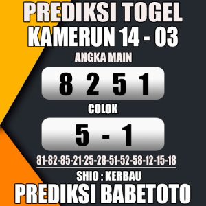 Prediksi KAMERUN 14 Maret 2024