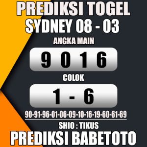 Prediksi SYDNEY 08 Maret 2024