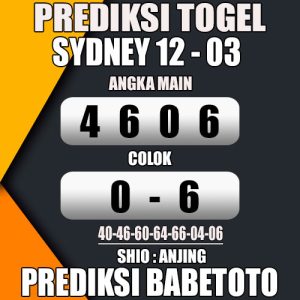 Prediksi SYDNEY 12 Maret