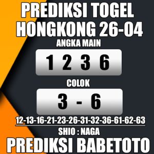 Prediksi HONGKONG 26 April 2024