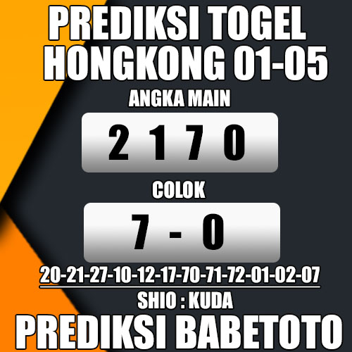 Prediksi HONGKONG 01 Mei 2024