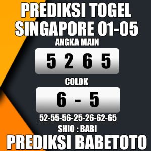 Prediksi SINGAPORE 01 Mei 2024