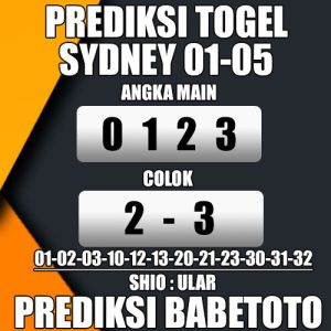 Prediksi SYDNEY 01 Mei 2024