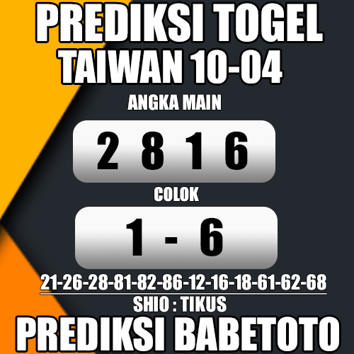 Prediksi TAIWAN 10 April 2024