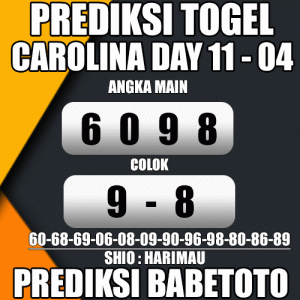 Prediksi CAROLINA DAY 11 April 2024