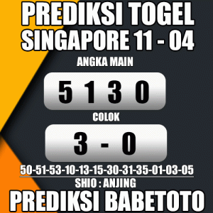 Prediksi SINGAPORE 11 April 2024