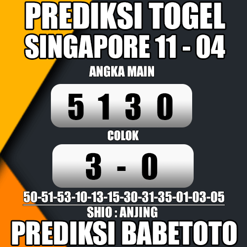 Prediksi SINGAPORE 11 April 2024