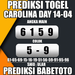 Prediksi CAROLINA DAY 14 April 2024