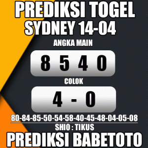 Prediksi SYDNEY 14 April 2024