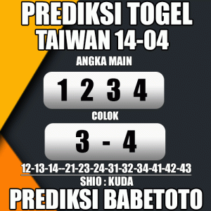 Prediksi TAIWAN 14 April 2024