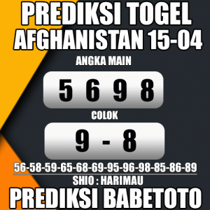 Prediksi AFGHANISTAN 15 April 2024