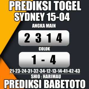 Prediksi SYDNEY 15 April 2024