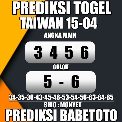 Prediksi TAIWAN 15 April 2024