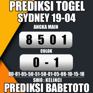 Prediksi SYDNEY 19 April 2024