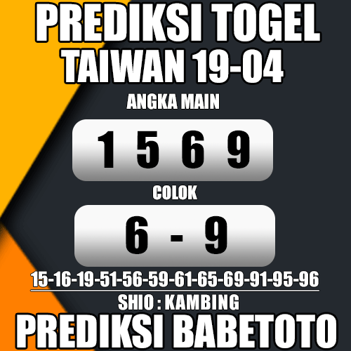 Prediksi TAIWAN 19 April 2024