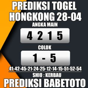 Prediksi HONGKONG 28 April 2024