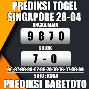 Prediksi SINGAPORE 28 April 2024