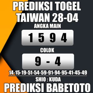 Prediksi TAIWAN 28 April 2024