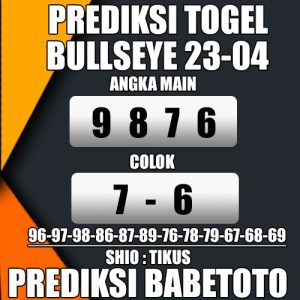 Prediksi BULLSEYE 23 April 2024