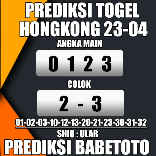 Prediksi HONGKONG 23 April 2024