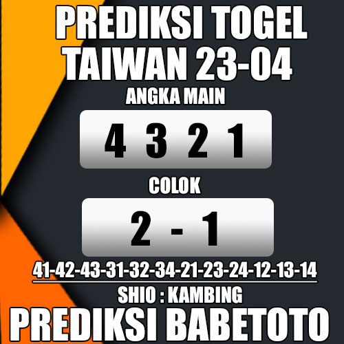 Prediksi TAIWAN 23 April 2024