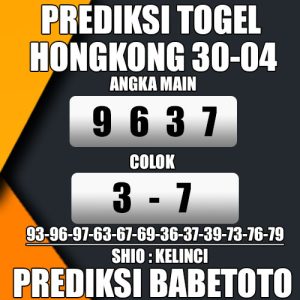 Prediksi HONGKONG 30 April 2024