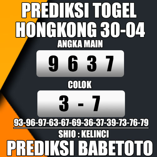 Prediksi HONGKONG 30 April 2024