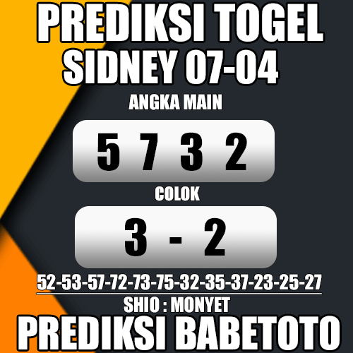 Prediksi SYDNEY 07 April 2024