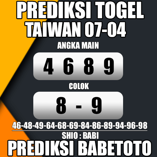 Prediksi TAIWAN 07 April 2024