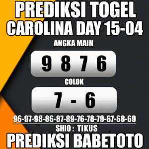 Prediksi CAROLINA DAY 15 April 2024