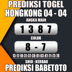 Prediksi HONGKONG 04 April 2024