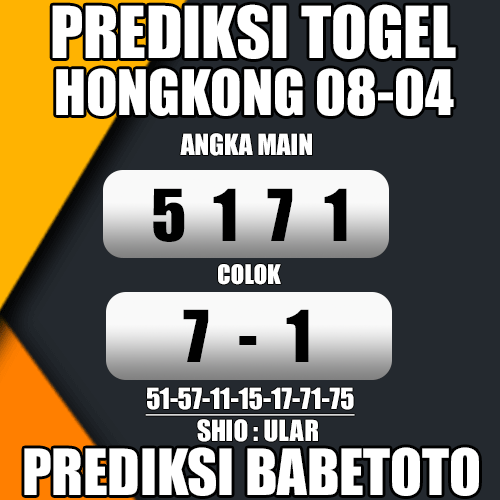 Prediksi HONGKONG 08 April 2024