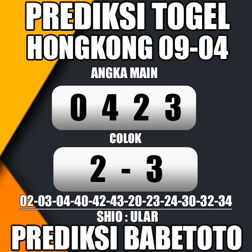 Prediksi HONGKONG 09 April 2024