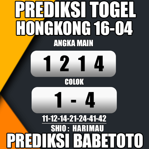 Prediksi HONGKONG 16 April 2024