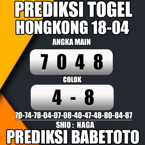 Prediksi HONGKONG 18 April 2024