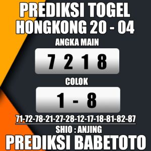 Prediksi HONGKONG 20 April 2024