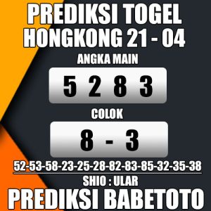 Prediksi HONGKONG 21 April 2024