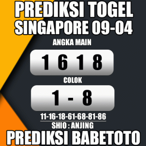 Prediksi SINGAPORE 09 April 2024