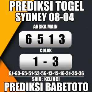 Prediksi SYDNEY 08 April 2024