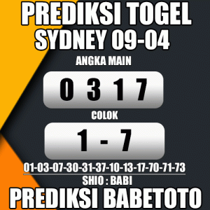 Prediksi SYDNEY 09 April 2024